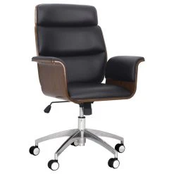 GDFStudio Byron Mid-Century Modern Swivel Office Chair, Black/Walnut/Silver 16 GDFStudio Byron Mid-Century Modern Swivel Office Chair, Black/Walnut/Silver -Boraam Industries Shop f901de5c0f90974e 3779 w800 h800 b1 p0