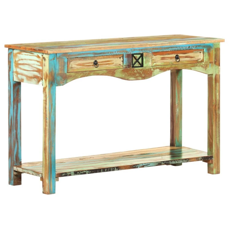 Vida XL International B.V. VidaXL Console Table 47.2" Solid Reclaimed Wood Side Hall Stand Storage Home 10 Vida XL International B.V. VidaXL Console Table 47.2" Solid Reclaimed Wood Side Hall Stand Storage Home - Image 8