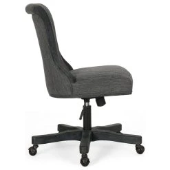 GDFStudio Andrea Contemporary Upholstered Roll Back Swivel Office Chair, Charcoal/Weathere -Boraam Industries Shop fa71661400a76039 5980 w800 h800 b1 p0