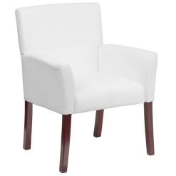 Flash Furniture Bonded Leather Side Chair BT-353-WH-GG