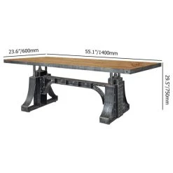 HOMARY Industrial Office Desk Executive Desk With Solid Wood Top Bridge Base, Small 17 HOMARY Industrial Office Desk Executive Desk With Solid Wood Top Bridge Base, Small -Boraam Industries Shop fce102a70284baa3 5971 w800 h800 b1 p0