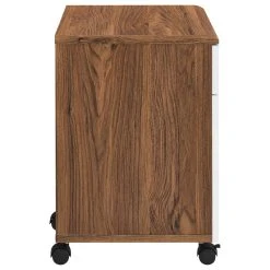 Modway Envision Wood File Cabinet With Plastic Casters In Walnut/White -Boraam Industries Shop fce1e208033f0579 8886 w800 h800 b1 p0