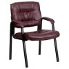 Flash Furniture Leather Guest Chair In Burgundy With Black Frame Finish -Boraam Industries Shop fd015899082208ec 4354 w800 h800 b1 p0