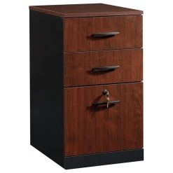 Sauder Via 3 Drawer File Cabinet In Classic Cherry