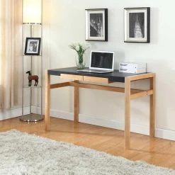 Proman Products Rico Deluxe Desk, Leather Veneer Top, Solid Wood Frame -Boraam Industries Shop fd5130060d5d952e 1137 w800 h800 b0 p0