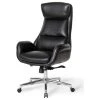 Glitzhome Mid-Century Modern Air Leatherette Adjustable Swivel High Back Office, Black -Boraam Industries Shop fd519ed603453853 1027 w800 h800 b1 p0