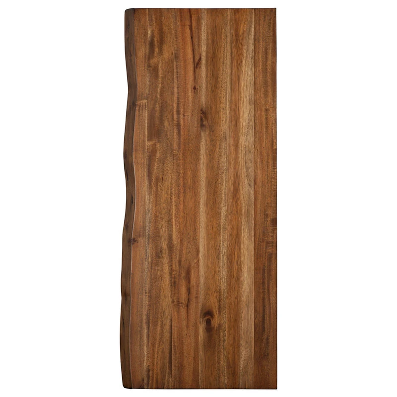 Alpine Furniture, Inc Live Edge Writing Desk, Light Walnut 6 Alpine Furniture, Inc Live Edge Writing Desk, Light Walnut - Image 4