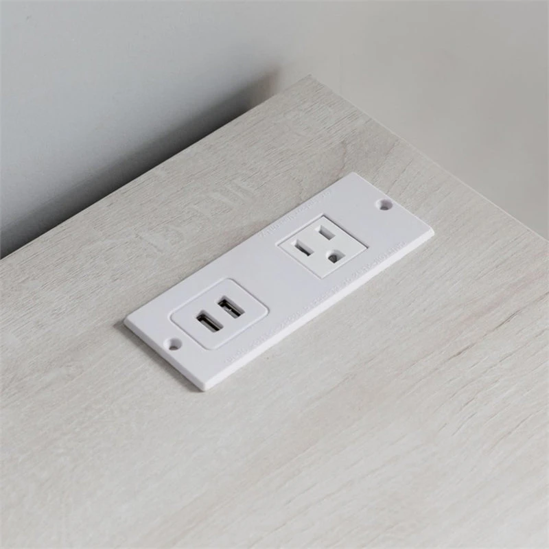 Smart Home Furniture 3-Shelf Contemporary Wood File Cabinet In White Oak 7 Smart Home Furniture 3-Shelf Contemporary Wood File Cabinet In White Oak - Image 5