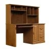 Pemberly Row Wood Computer Desk With Hutch In Carolina Oak -Boraam Industries Shop fe01393d0be61c1a 8699 w800 h800 b1 p0