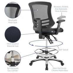 Modway Calibrate Mesh Drafting Chair, Black 16 Modway Calibrate Mesh Drafting Chair, Black -Boraam Industries Shop ffe1fba500cd29d9 0672 w800 h800 b1 p0