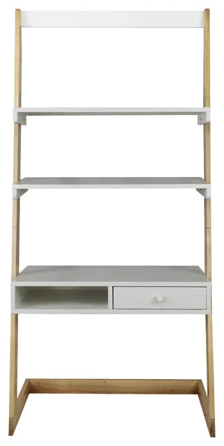 Yu Shan Co USA Ltd Freestanding Ladder Desk With Drawer, Solid American Maple Frame 3 Yu Shan Co USA Ltd Freestanding Ladder Desk With Drawer, Solid American Maple Frame