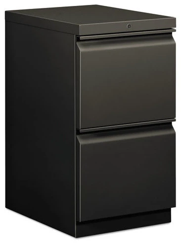 The HON Company Hon Efficiencies Mobile Pedestal File With 2 File Drawers, 19-7/8", Charcoal 3 The HON Company Hon Efficiencies Mobile Pedestal File With 2 File Drawers, 19-7/8", Charcoal