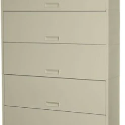 Datum Storage Solutions Stak-N-Lok 100 Series 7H Open Shelf, Receding Doors, 30", Legal Depth, White