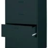 Hirsh Industries LLC Hirsh 30-in Wide HL1000 Series Metal 4 Drawer Lateral File Cabinet Black -Boraam Industries Shop home design 105