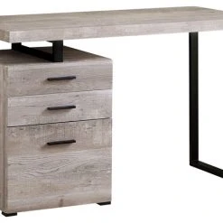 Monarch Specialties Computer Desk, Home Office, Laptop, Storage Drawers, 48"L, Work, Metal, Beige