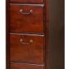 Bowery Hill 4 Drawer Vertical File Cabinet In Vibrant Cherry