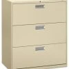 The HON Company 600 Series 3-Drawer Lateral File, 36"x19-1/4", Putty 2 The HON Company 600 Series 3-Drawer Lateral File, 36"x19-1/4", Putty -Boraam Industries Shop home design 118