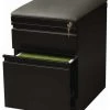 Bowery Hill Mobile Seat Box-File Cabinet In Black -Boraam Industries Shop home design 128