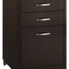 Hirsh Industries LLC Space Solutions 19" Metal 3-Drawer Home Office Mobile Pedestal File Black