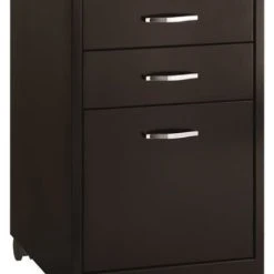 Hirsh Industries LLC Space Solutions 19" Metal 3-Drawer Home Office Mobile Pedestal File Black