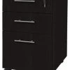 Urbanpro Contemporary Wood Pedestal (Box-Box-File) In Mocha Black