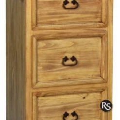 SCI Rustic 3 Drawer File Cabinet