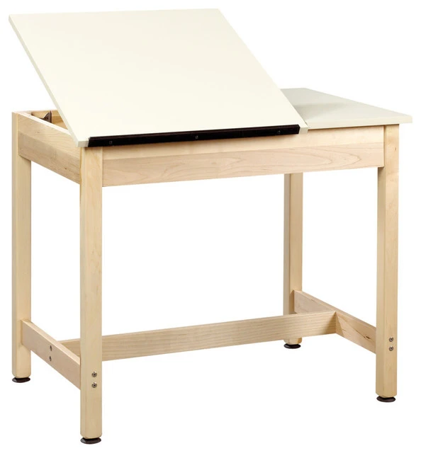 Diversifiedwoodcrafts Art/Drawing Table, 36"x24"x30" 2-Piece Top 30" Plain 3 Diversifiedwoodcrafts Art/Drawing Table, 36"x24"x30" 2-Piece Top 30" Plain