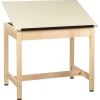 Diversifiedwoodcrafts Art/Drawing Table Adjustable, 42"x30"x39.75" 2 Diversifiedwoodcrafts Art/Drawing Table Adjustable, 42"x30"x39.75" -Boraam Industries Shop home design 158