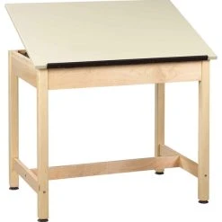 Diversifiedwoodcrafts Art/Drawing Table Adjustable, 42"x30"x39.75"