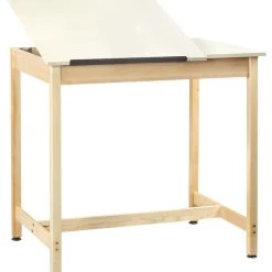 Diversifiedwoodcrafts Art/Drawing Table, 2-Piece Adjustable