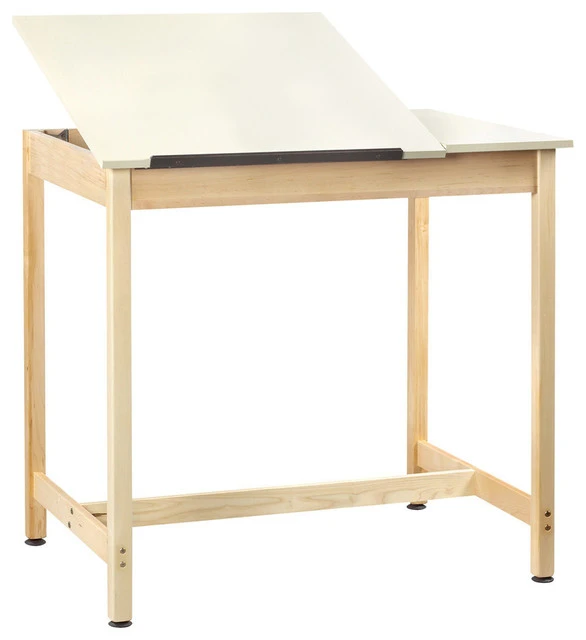 Diversifiedwoodcrafts Art/Drawing Table, 2-Piece Adjustable 3 Diversifiedwoodcrafts Art/Drawing Table, 2-Piece Adjustable