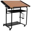 OffexAdjustable Drawing And Drafting Table, Black Frame And Dual Wheel Casters 2 OffexAdjustable Drawing And Drafting Table, Black Frame And Dual Wheel Casters -Boraam Industries Shop home design 165