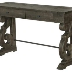 Magnussen Home Furnishings Magnussen Bellamy Console Table In Peppercorn