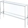 Convenience Concepts Nadia Chrome Console Table With Shelf -Boraam Industries Shop home design 185