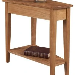 Leick Home Leick Furniture Favorite Finds Wedge End Table In Natural Desert Sands