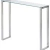 Plata Import LLC Irina Narrow Glass Console Table, 30" -Boraam Industries Shop home design 189
