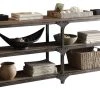 Acme Furniture Gorden Console Table, Weathered Oak And Antique Silver, 72" -Boraam Industries Shop home design 190