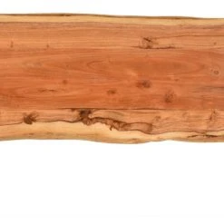 Carolina Classics Seti Live Edge Console Table, Natural, Black