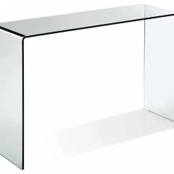 CII Bent Glass Console Table