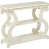 Office Star Products Ashland Console Table, Antique Beige