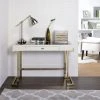 Acme Furniture Acme Desk In White And Champagne Finish 92334 -Boraam Industries Shop home design 23