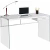 Monarch Computer Desk - 48"L / Glossy White / Tempered Glass -Boraam Industries Shop home design 35