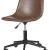 Ashley Furniture Industries Ashley Furniture Faux Leather Home Office Swivel Desk Chair In Brown -Boraam Industries Shop home design 69
