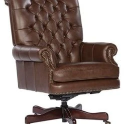 Hekman Furniture Hekman Coffee Leather Executive Chair