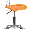 Flash Furniture Vibrant Orange And Chrome Computer Task Chair With Tractor Seat 2 Flash Furniture Vibrant Orange And Chrome Computer Task Chair With Tractor Seat -Boraam Industries Shop home design 73