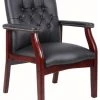 Boss Office Products Boss Office Traditional Faux Leather Tufted Guest Chair In Black -Boraam Industries Shop home design 79