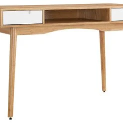 Linon Home Decor Products Perry Desk Natural, White