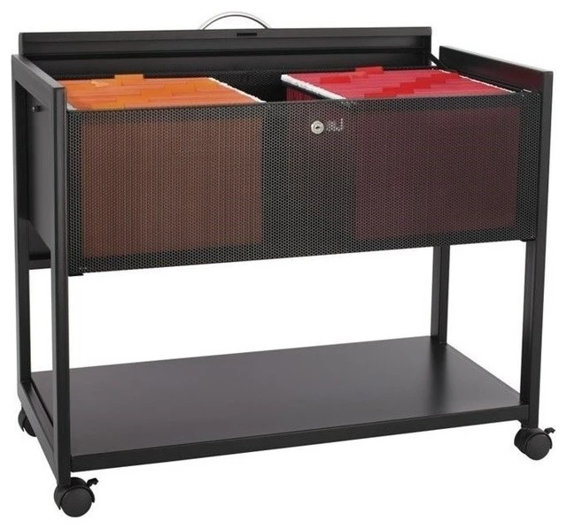 Scranton & Co Mobile File With Locking Top In Black 3 Scranton & Co Mobile File With Locking Top In Black