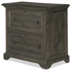 Beaumont Lane 2 Drawer Lateral File Cabinet In Weathered Peppercorn